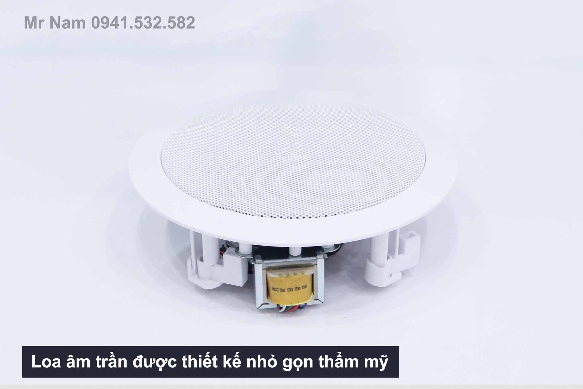 Loa âm trần được thiết kế nhỏ gọn thẩm mỹ