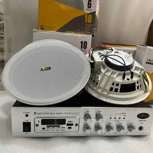 Loa âm trần APU CLS 506 và amply nghe nhạc